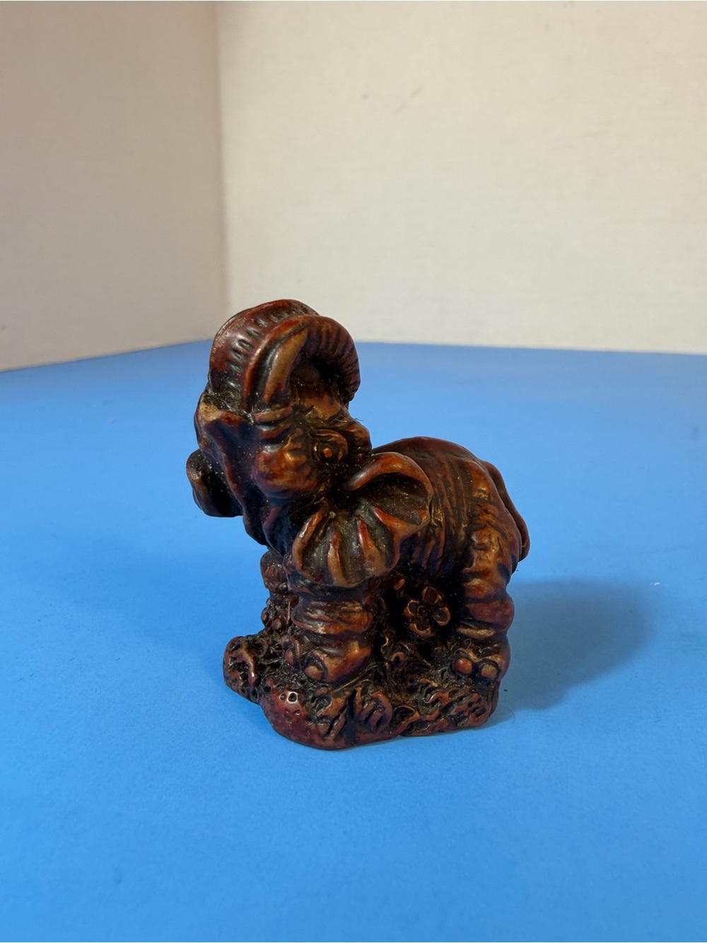 Decorative Brown Elephant Figurine for Home Accents